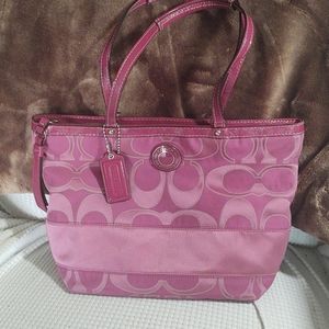 Vintage Coach signature purse.